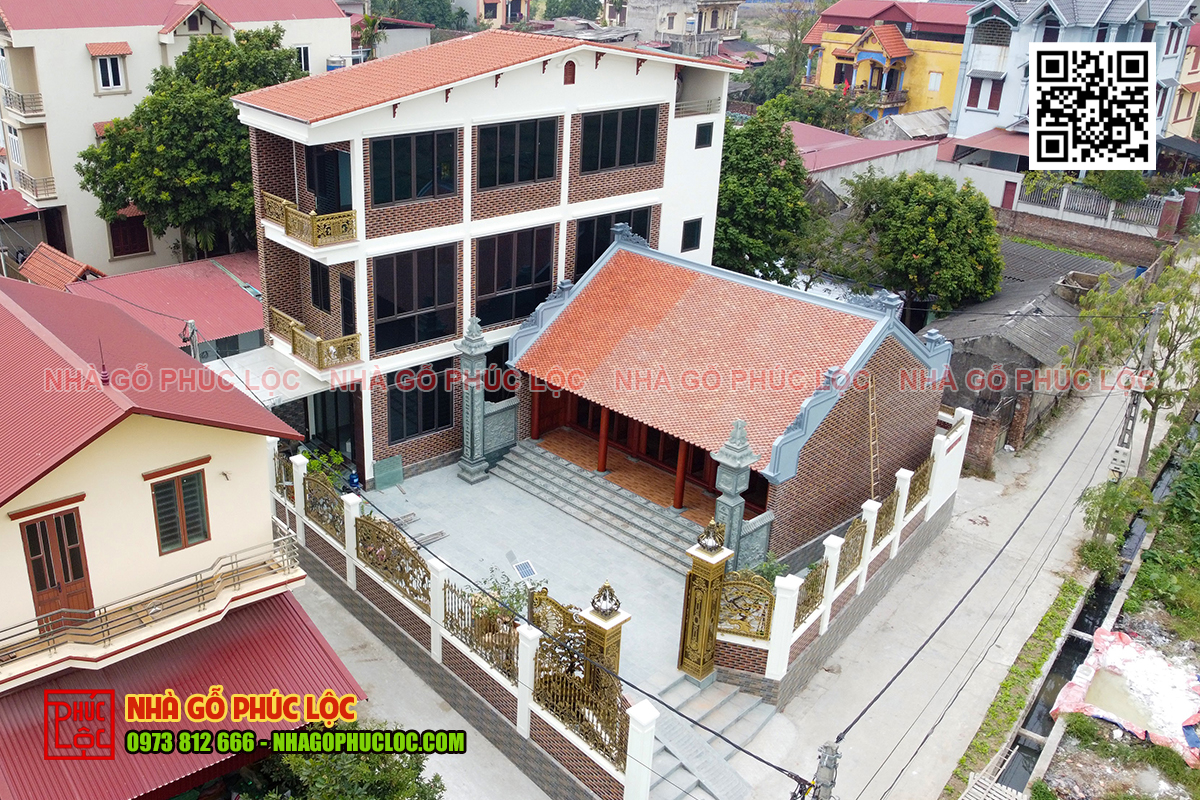 Nhà gỗ lim 3 gian được hoàn thiện tại Thuận Thành – Bắc Ninh