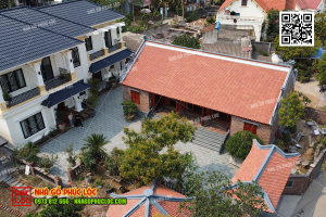 Tổng thể kiến trúc nhà gỗ cổ truyền