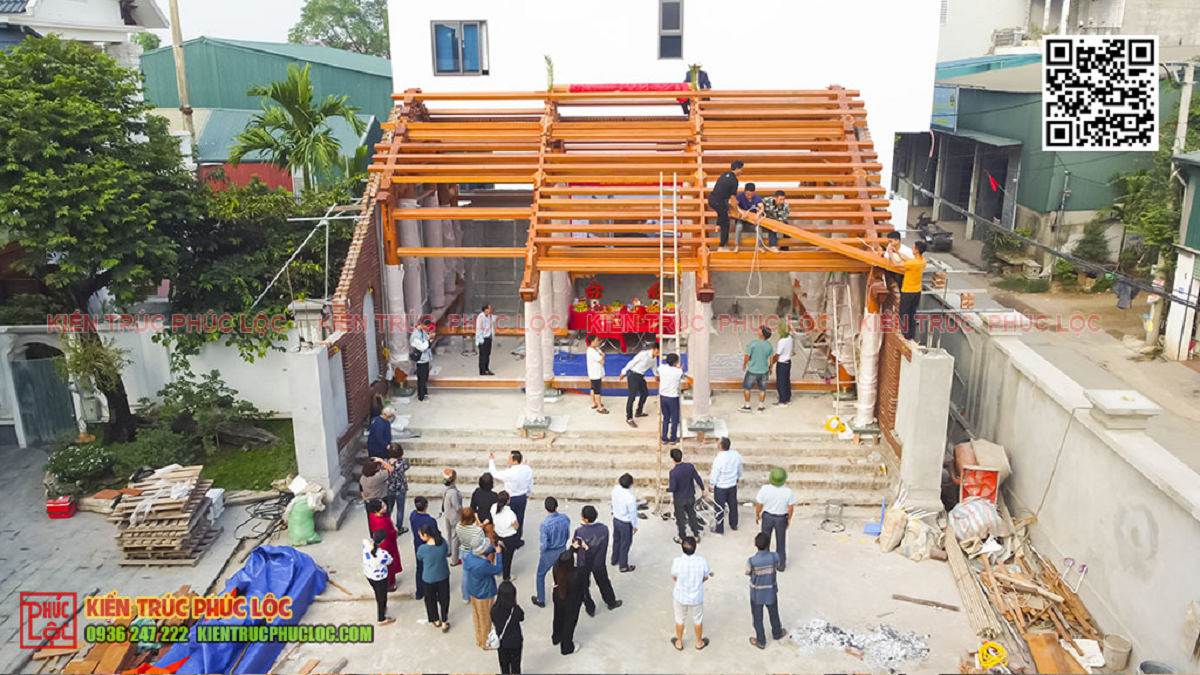 Đội ngũ thợ thi công nhà gỗ lâu năm, lành nghề
