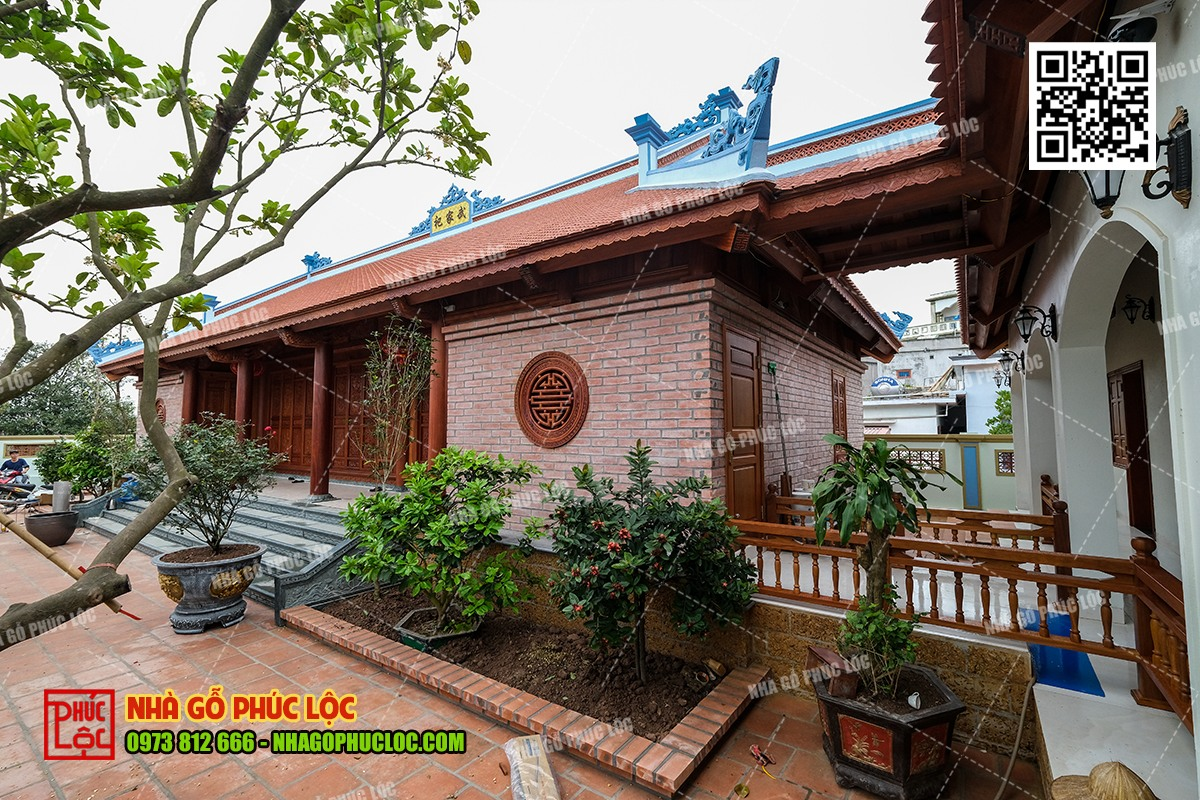 Tường gạch không phủ vữa phù hợp không gian mộc mạc 